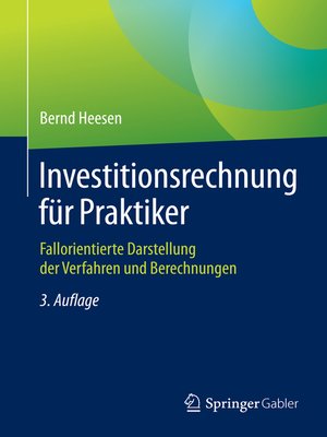 cover image of Investitionsrechnung für Praktiker
